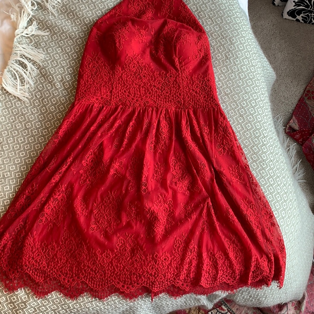 Red short formal
